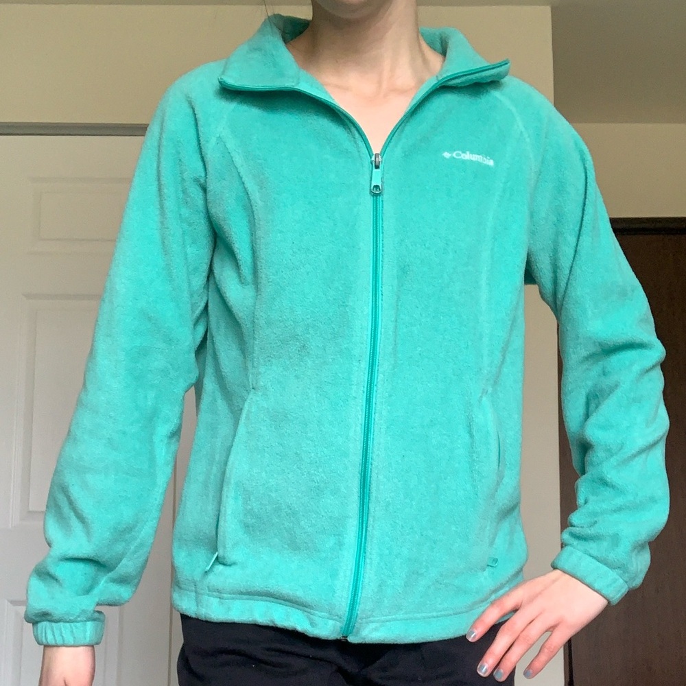Light teal Columbia fleece